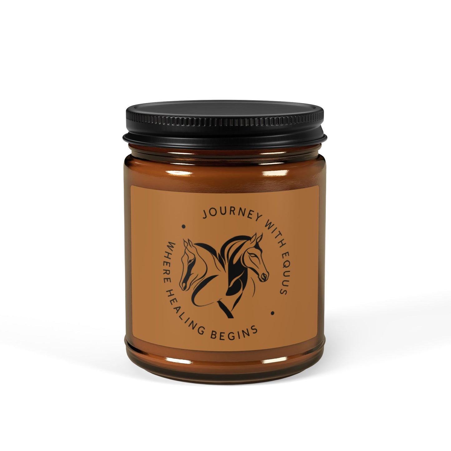 JWE Logo Scented Soy Candle - Amber Jar
