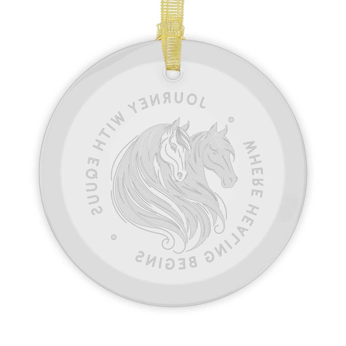 JWE Horse Glass Ornaments