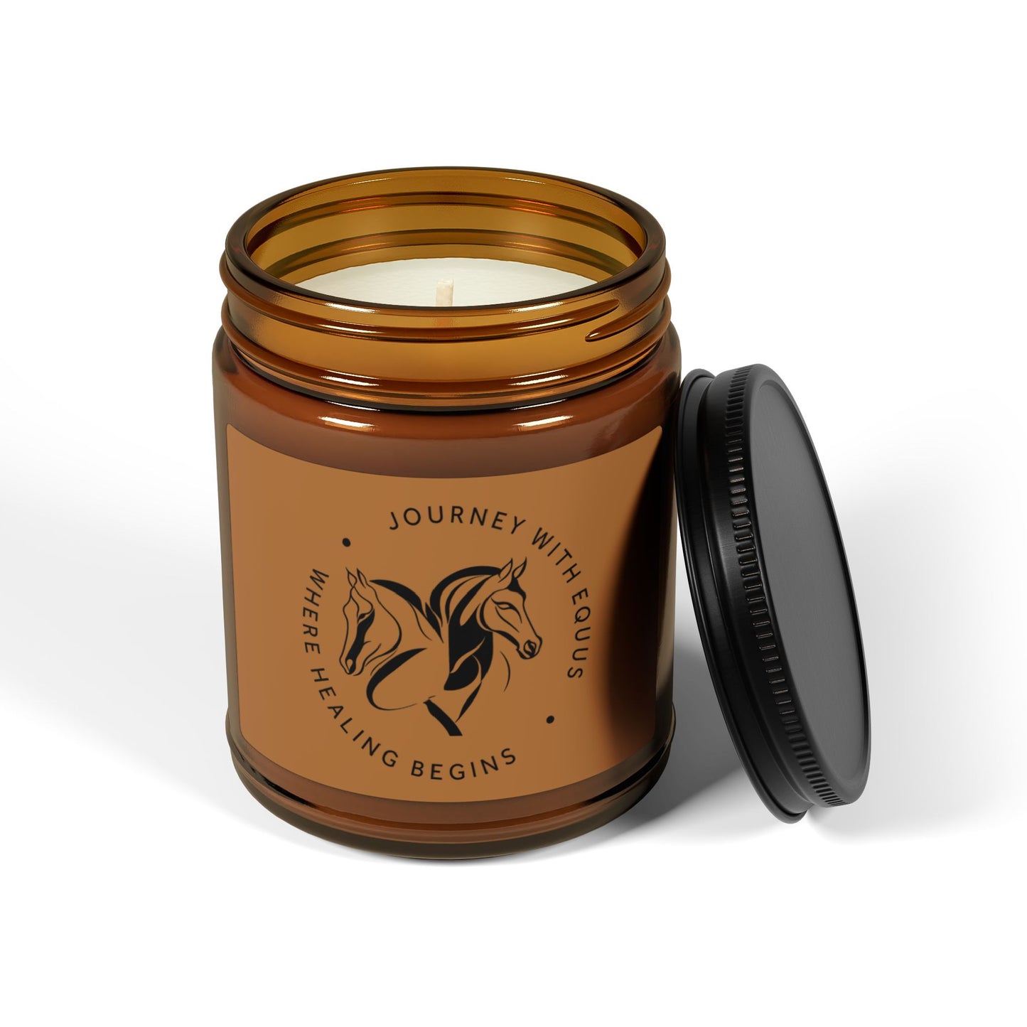 JWE Logo Scented Soy Candle - Amber Jar