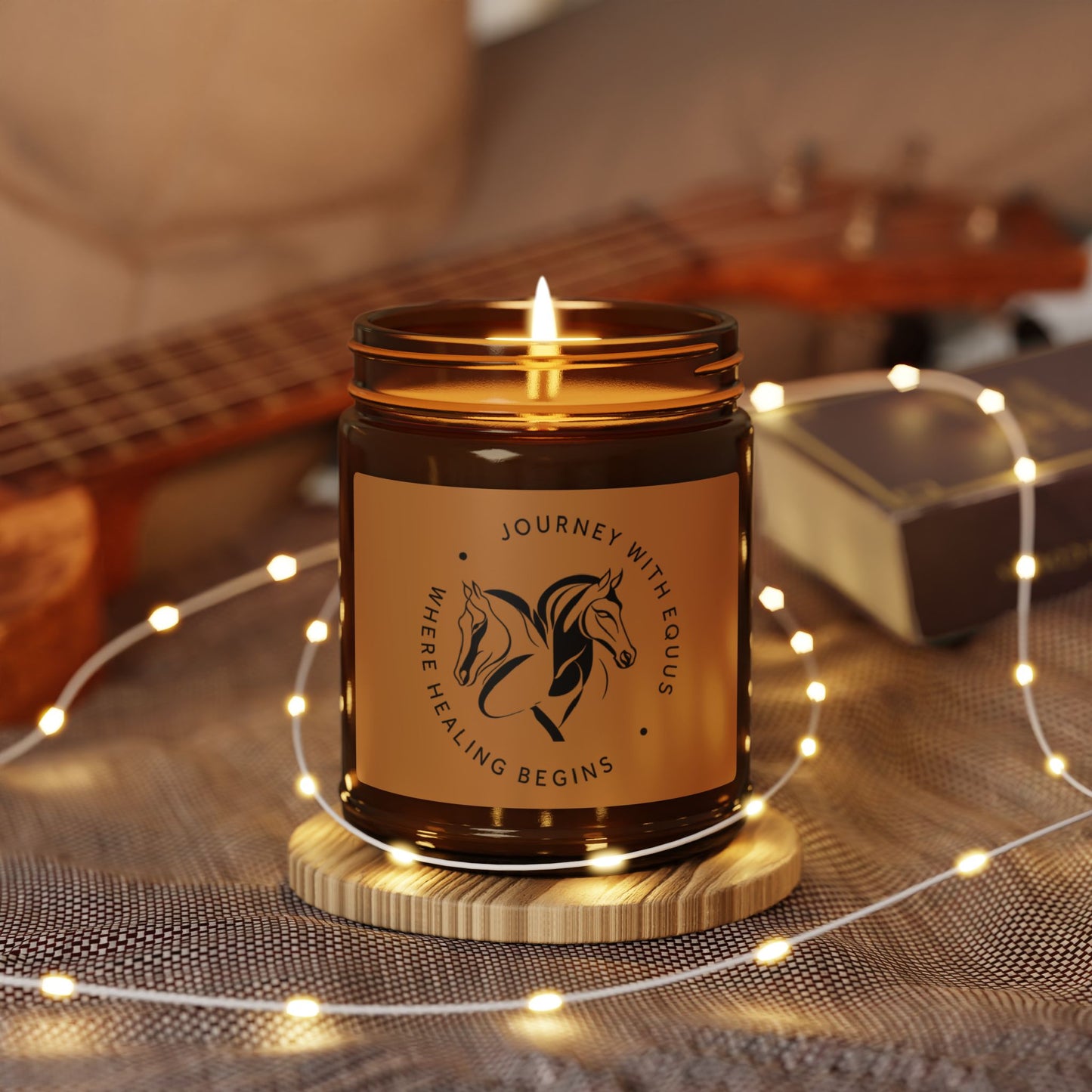 JWE Logo Scented Soy Candle - Amber Jar