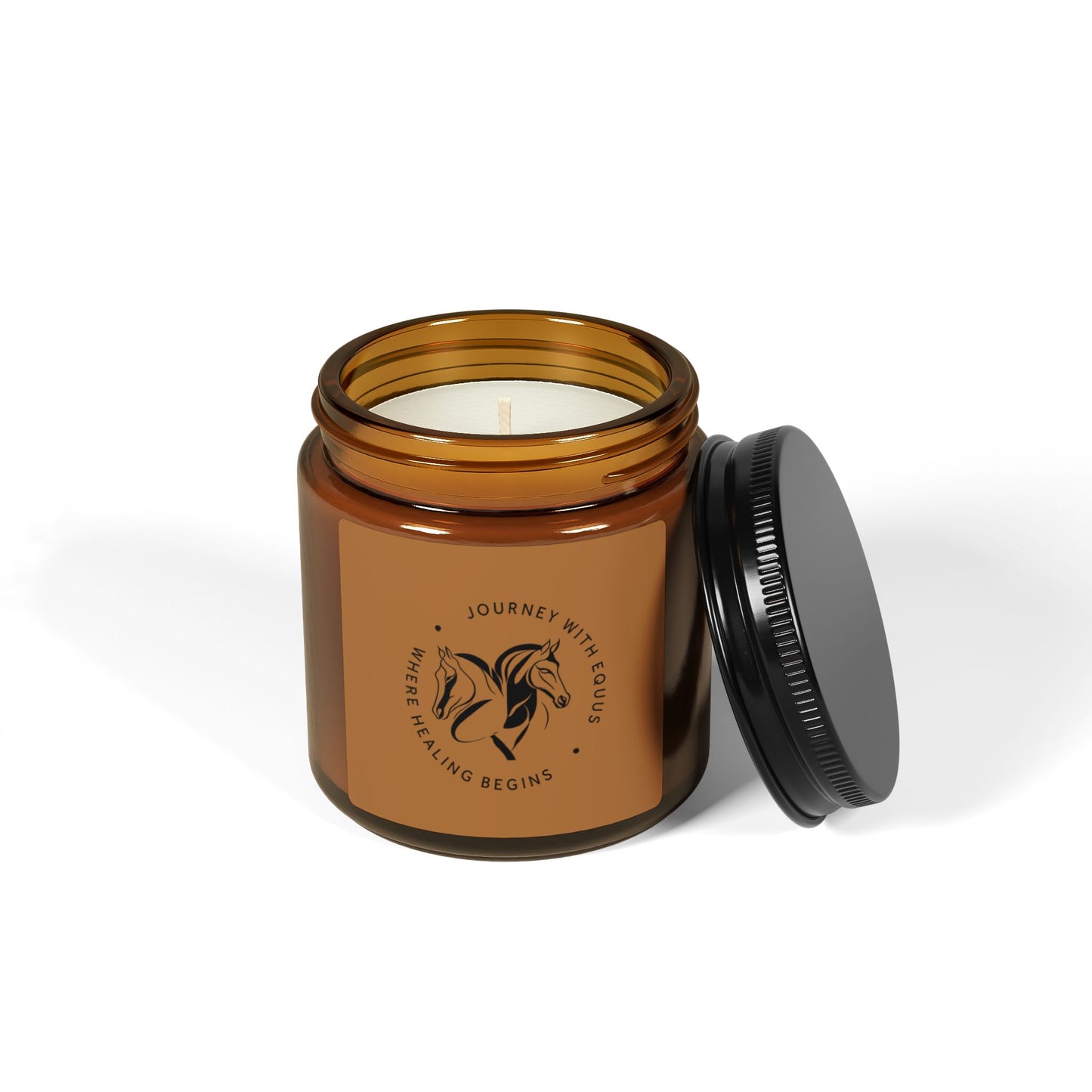 JWE Logo Scented Soy Candle - Amber Jar