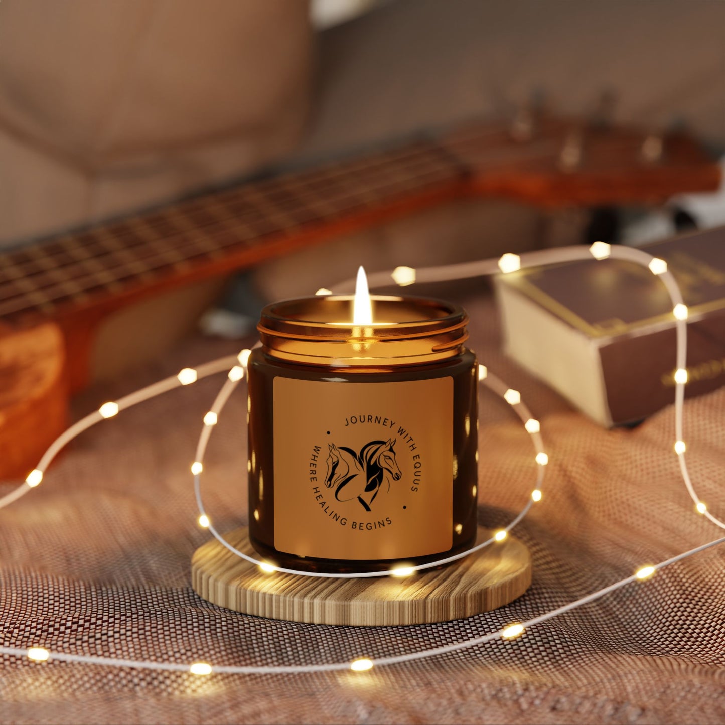 JWE Logo Scented Soy Candle - Amber Jar