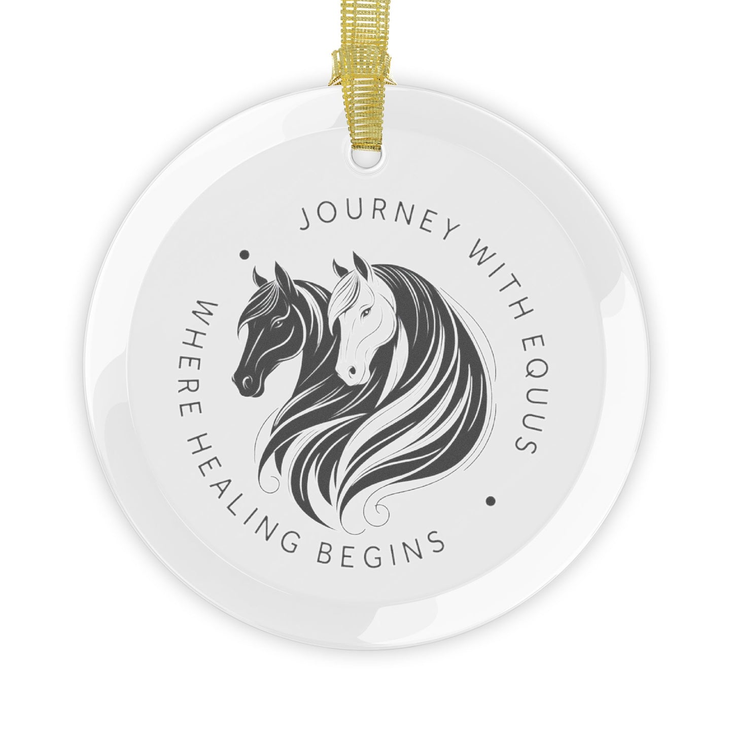 JWE Horse Glass Ornaments