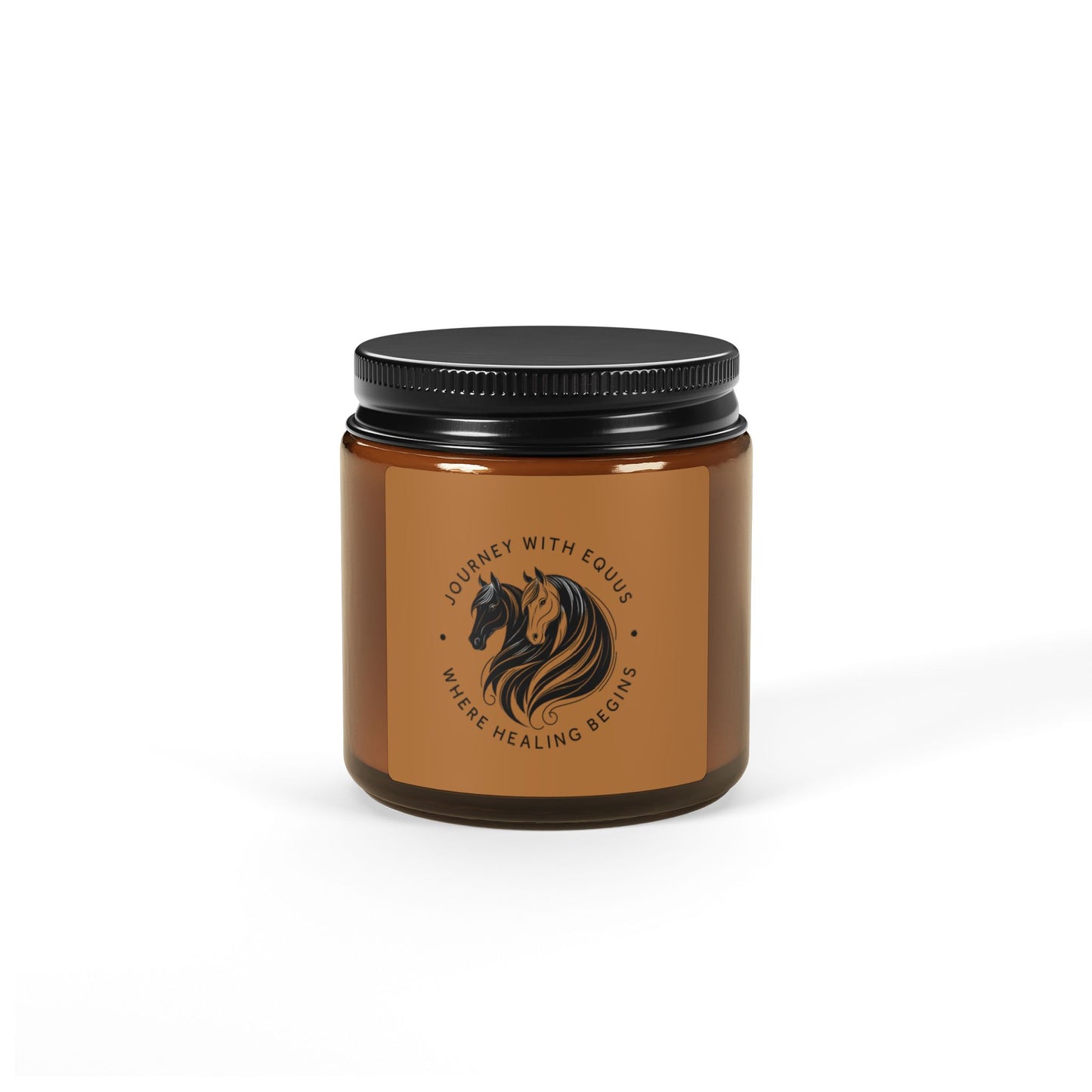 JWE Horse Scented Soy Candle - Amber Jar