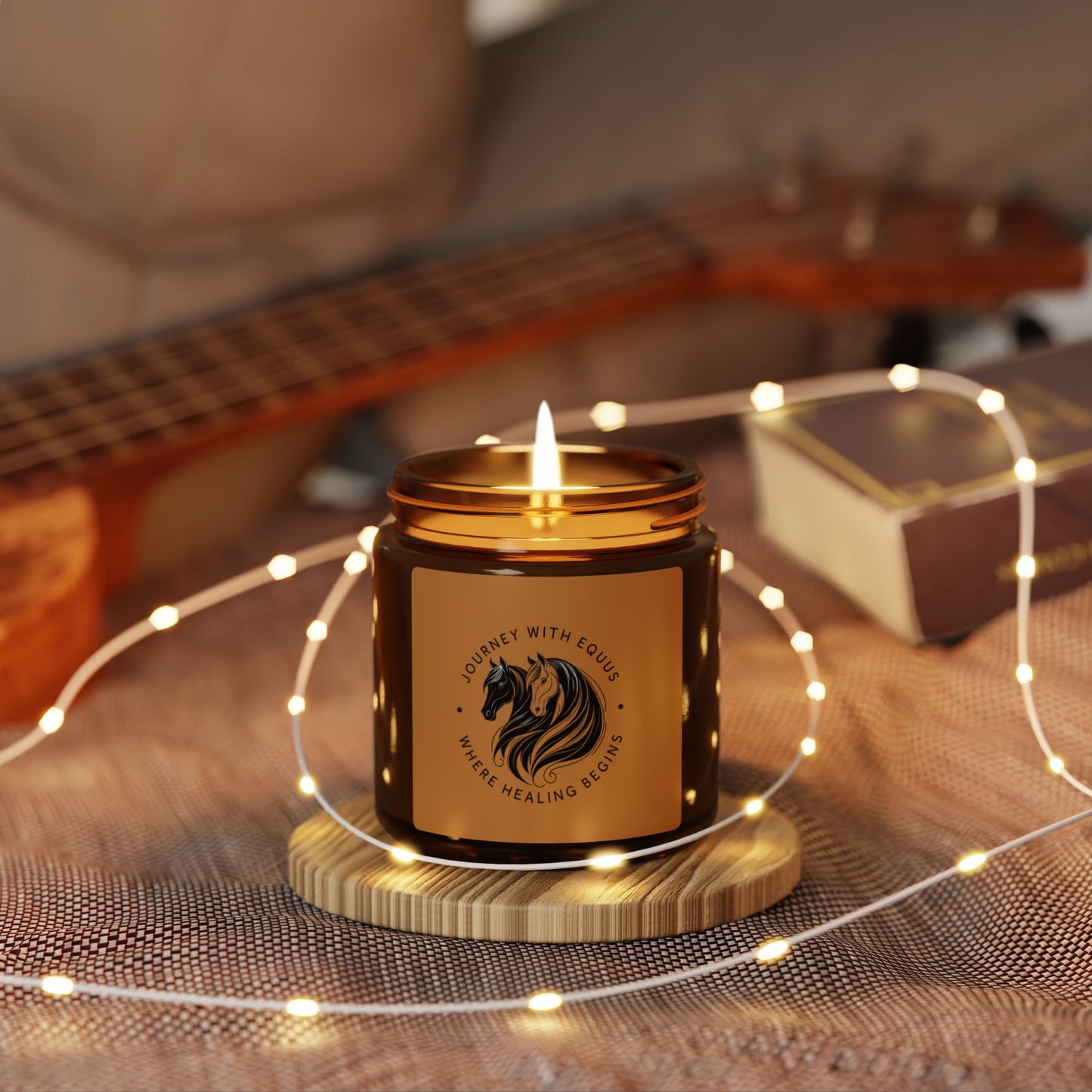 JWE Horse Scented Soy Candle - Amber Jar